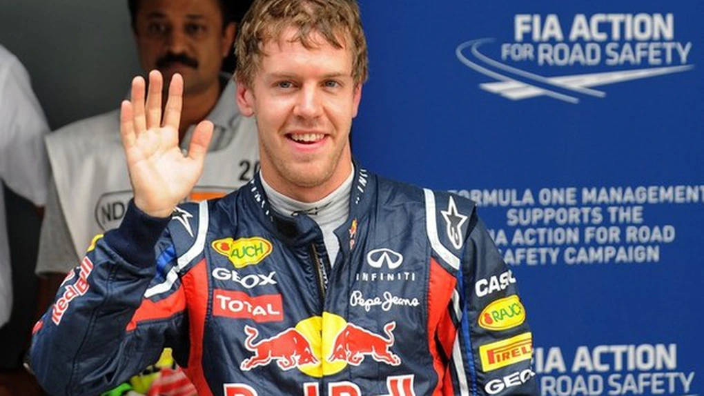 Sebastian Vettel, primul pe grila de start a Marelui Premiu al Indiei