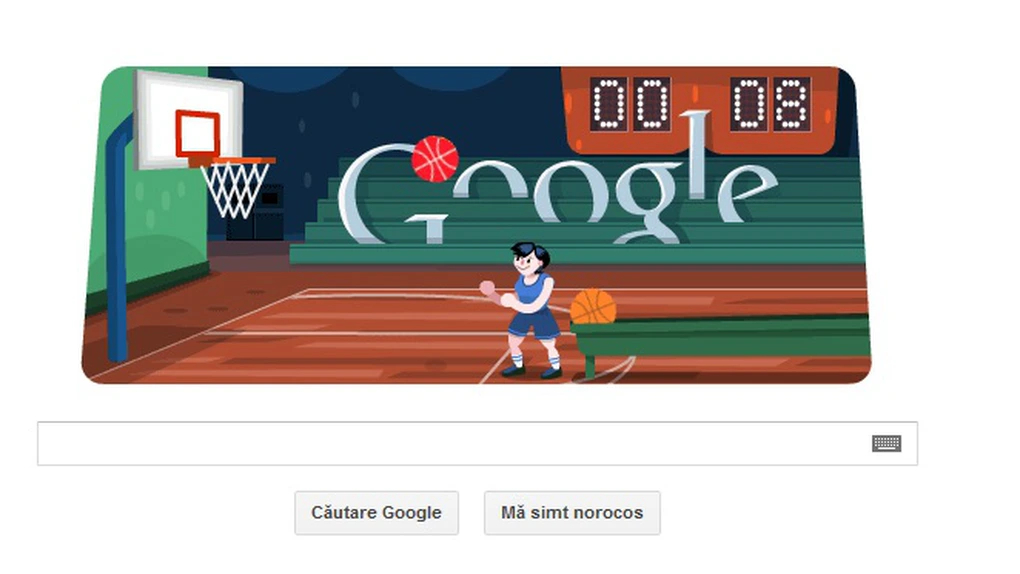 Aruncă la coş cu Google: Un nou logo interactiv promovează baschetul la JO 2012