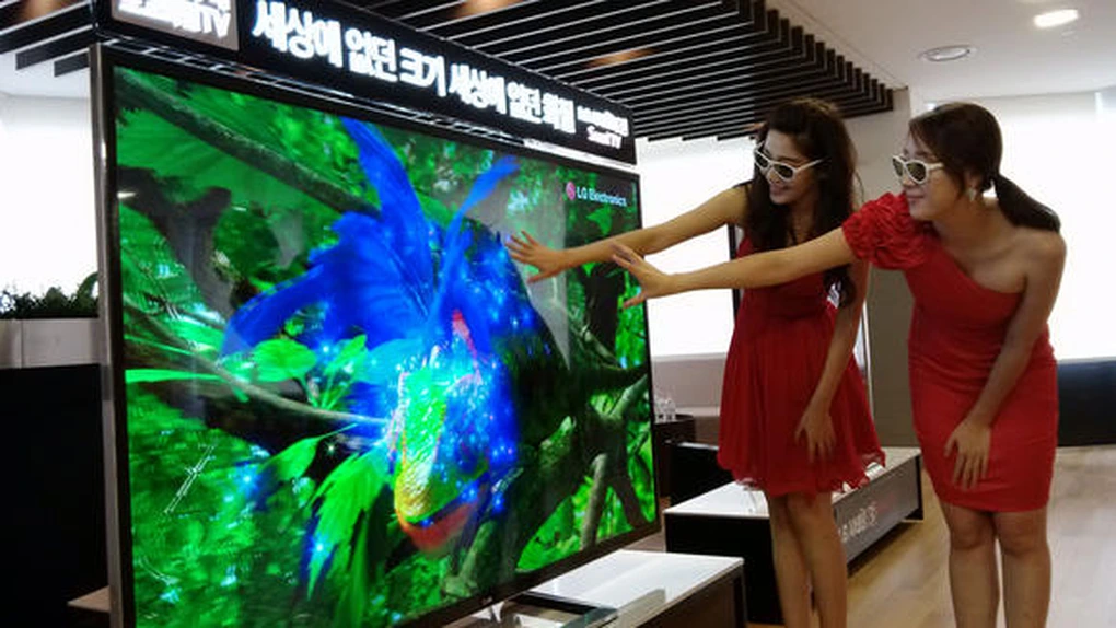 LG Electronics prezintă 'cel mai mare ecran' TV HD din lume