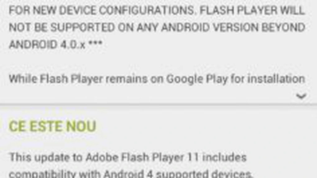 Ultilizatorii de Android vor avea o problemă! Adobe renunţă la Flash Player