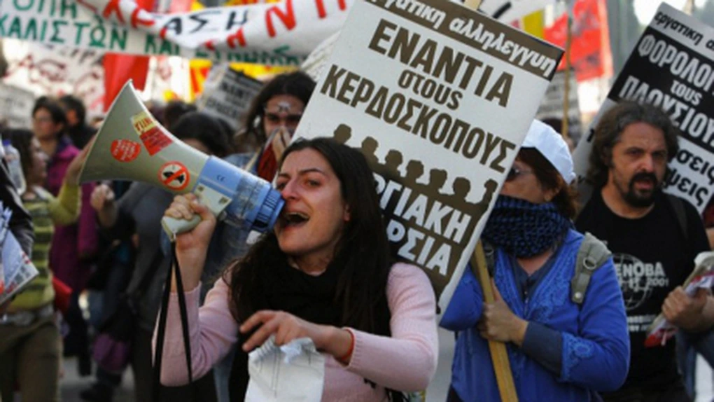 Grecia: Gaze lacrimogene împotriva protestatarilor de la Atena