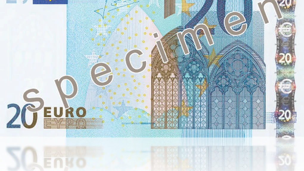 Noua bancnotă de 20 de euro intră în circulaţie