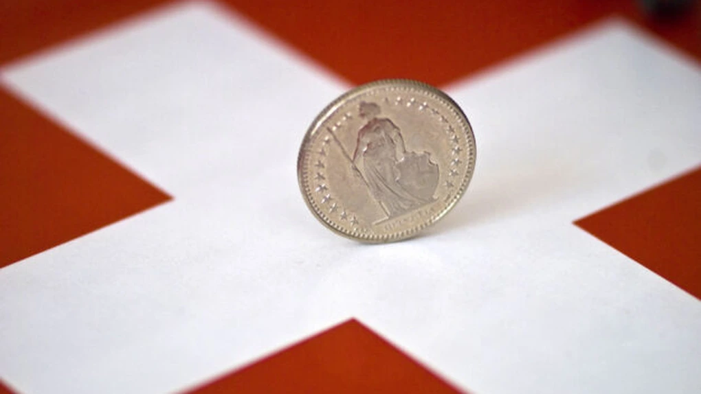 Francul elveţian a sărit de 5 lei. Banca Naţională a Elveţiei a abandonat pragul de 1,20 franci pentru un euro