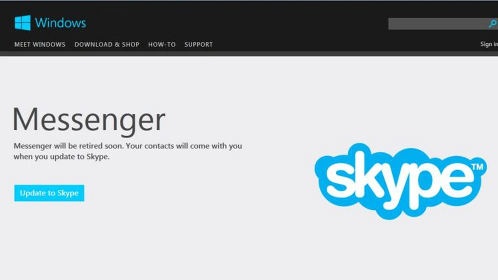 Dispare Windows Live Messenger. Utilizatorii vor trece pe Skype