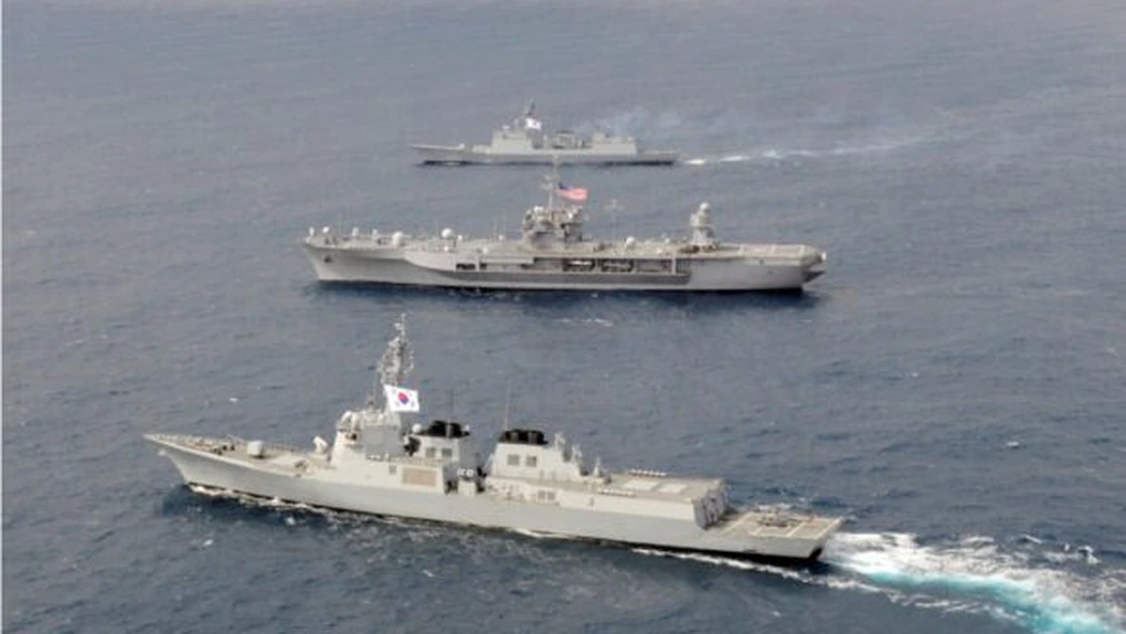 Coreea de Sud mobilizează două nave militare dotate cu interceptoare antibalistice