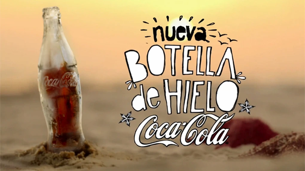 Coca-Cola lansează sticlele realizate din gheaţă