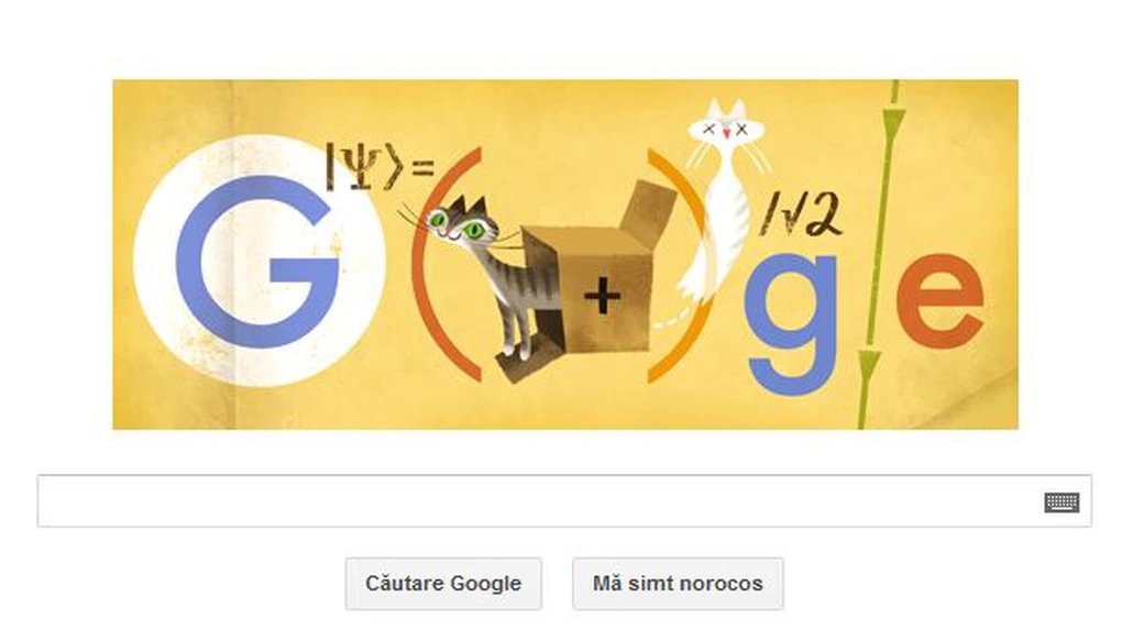 Fizicianul Erwin Schrodinger, sărbătorit de Google printr-un logo special