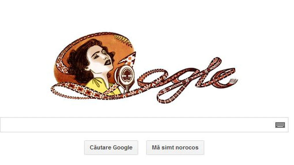 Google o sărbătoreşte pe Maria Tănase, la 100 de ani de la naşterea cântăreţei