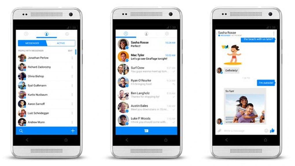 Facebook testează o nouă versiune a aplicaţiei Messenger pentru Android. Cum va arăta