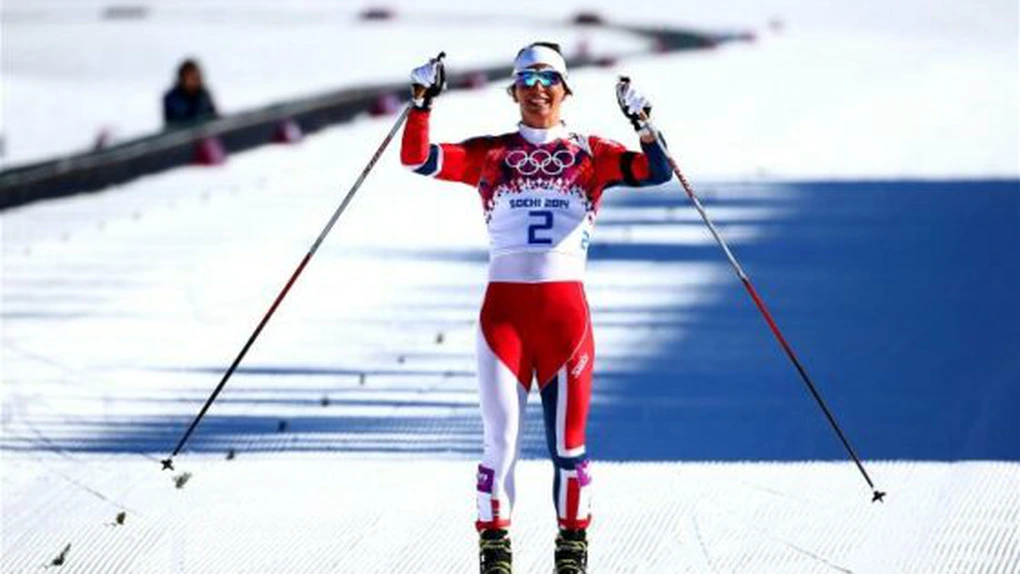 JO Soci 2014: Norvegianca Marit Bjoergen, campioană olimpică la schiatlon