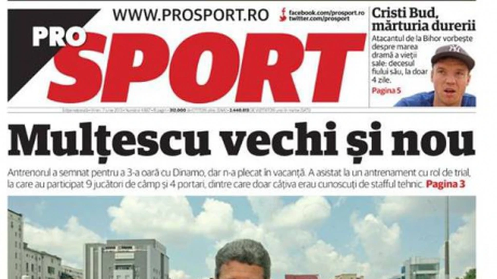 ProSport îşi schimbă echipa de management editorial şi îşi extinde publicul ţintă