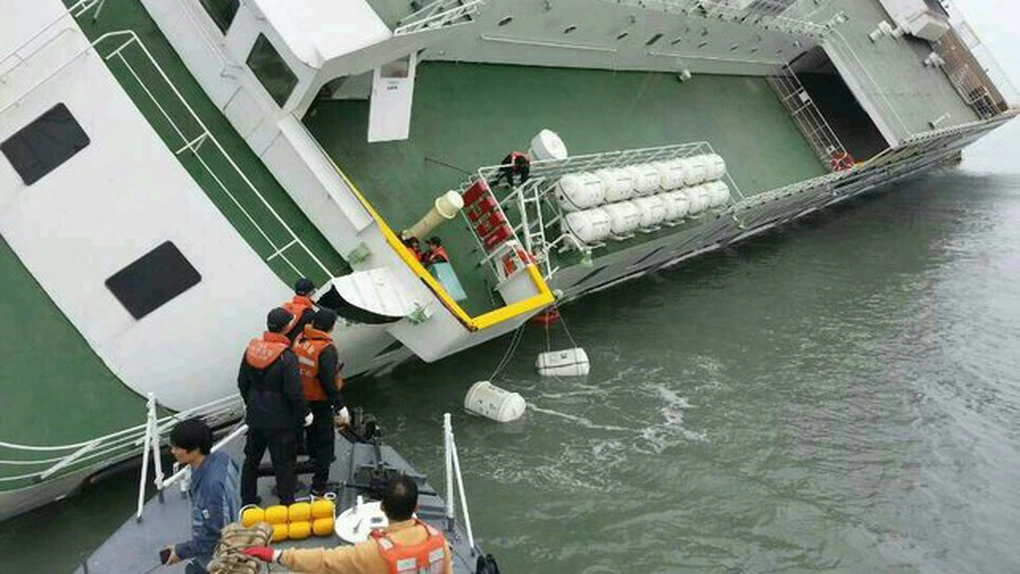 Feribot sud-coreean naufragiat: 2 morţi şi 368 de pasageri salvaţi - bilanţ provizoriu