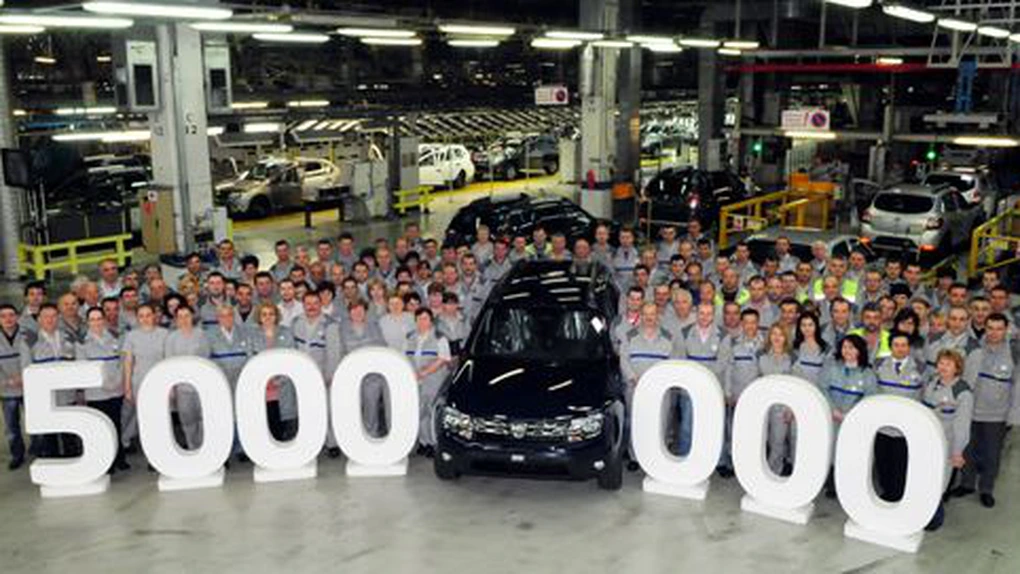Dacia a ajuns la 5 milioane de maşini produse