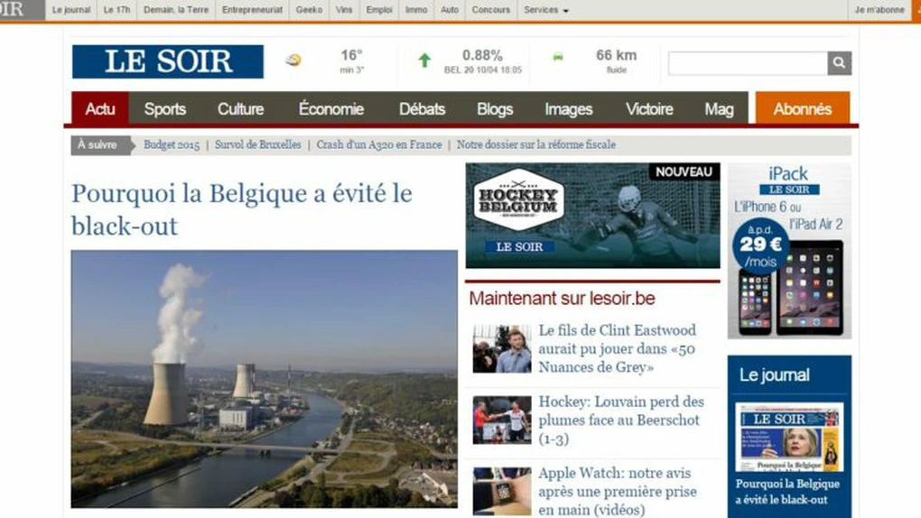 Belgia: Site-ul cotidianului Le Soir a fost piratat