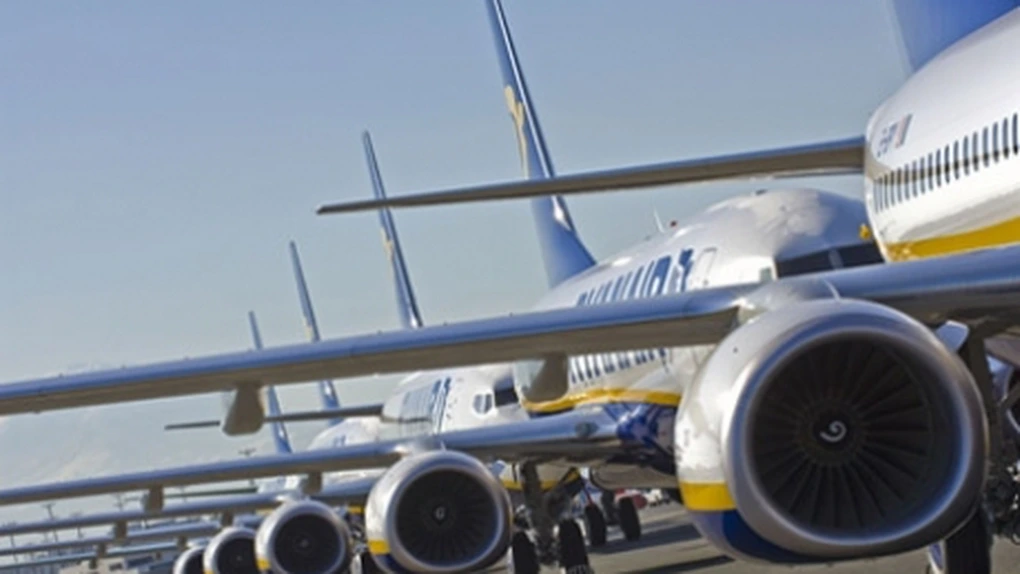 Ryanair a înregistrat o creştere a traficului cu 14% în iunie, la 9,5 milioane pasageri