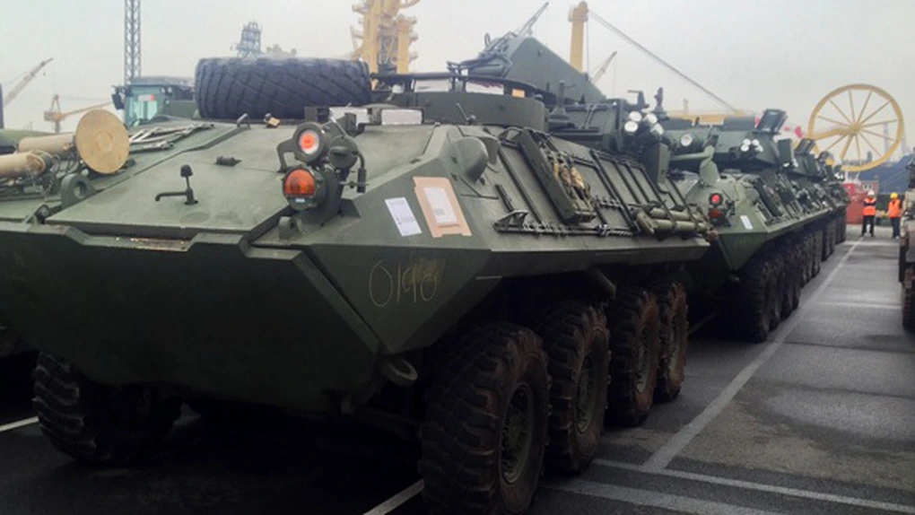 Tancuri şi echipament de artilerie ale Infanteriei Marine a SUA sosesc în Europa