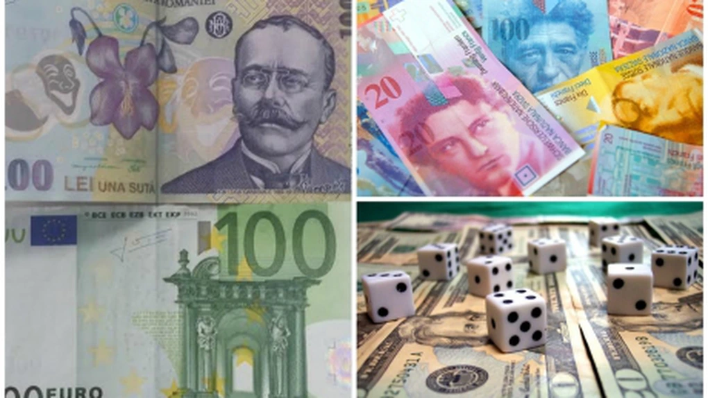 Dolarul şi francul cresc la cursul BNR. A cincea şedinţă cu euro la 4,42 lei