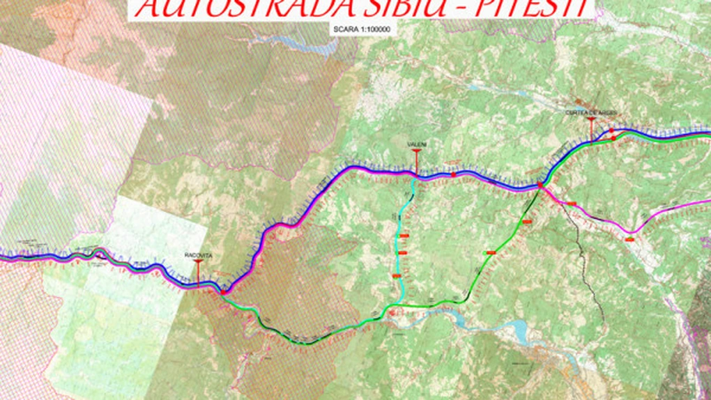 Autostrada Piteşti -Sibiu: Care sunt cele cinci variante de traseu prezentate de CNADNR