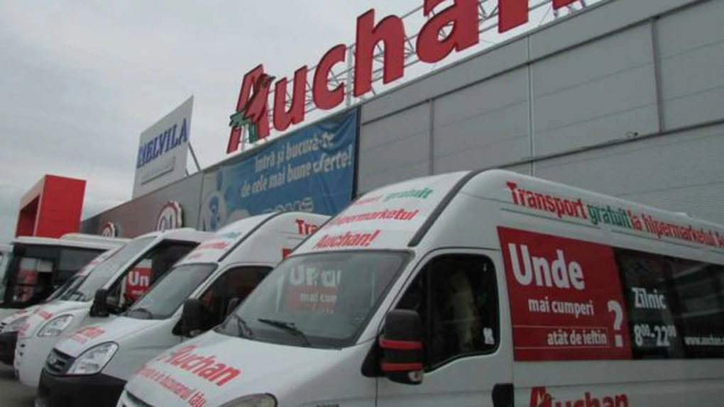 Auchan renunţă la o parte dintre microbuzele pentru clienţii din Bucureşti