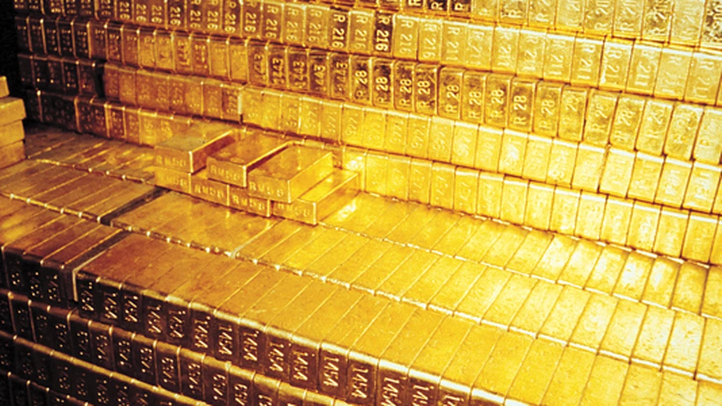 Preţul aurului în creştere pe fondul scăderii burselor
