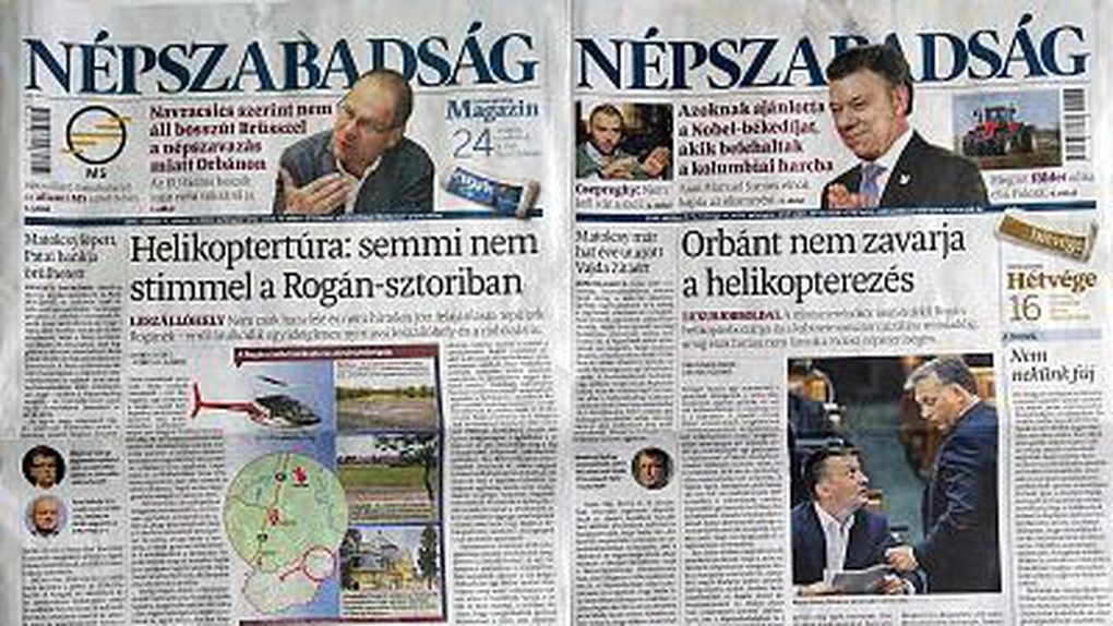 Cel mai mare ziar de opoziţie din Ungaria, închis. Jurnaliştii denunţă un puci