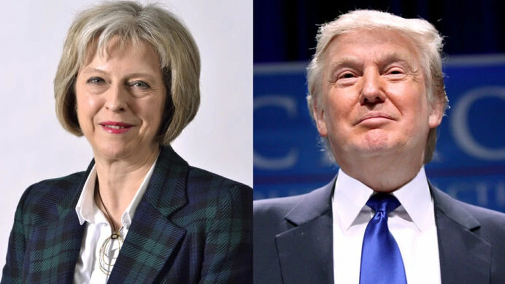 Donald Trump şi Theresa May vor susţine vineri o conferinţă de presă comună