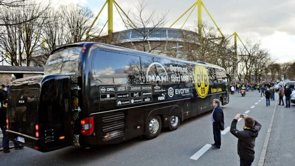 Explozii în apropierea autocarului echipei de fotbal Borussia Dortmund