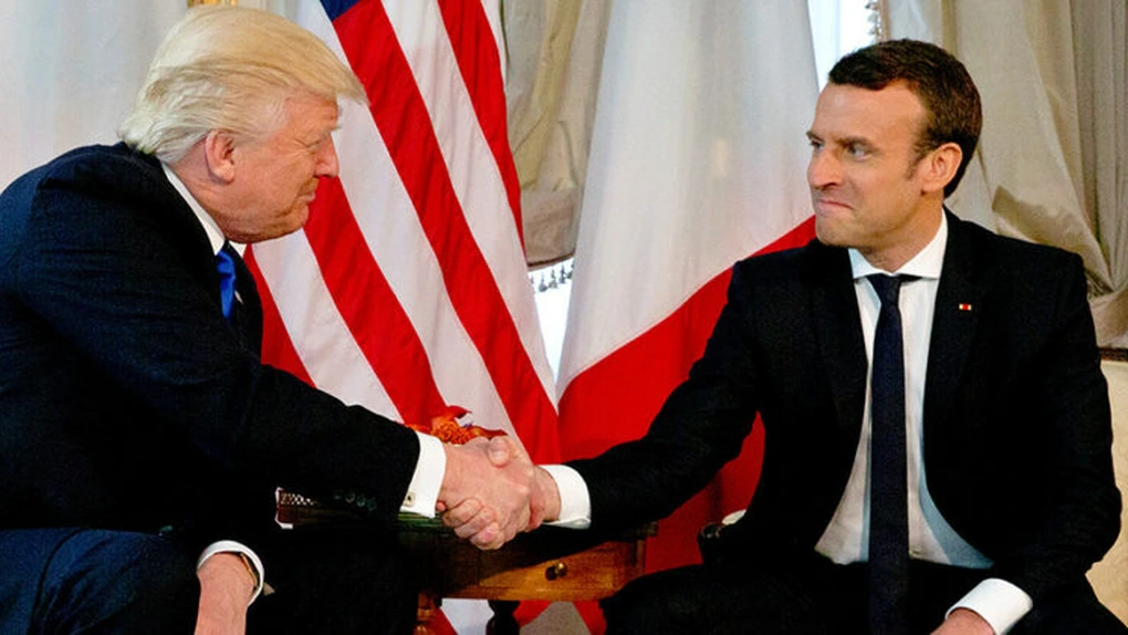 Trump: Preşedintelui francez îi place să mă ţină de mână