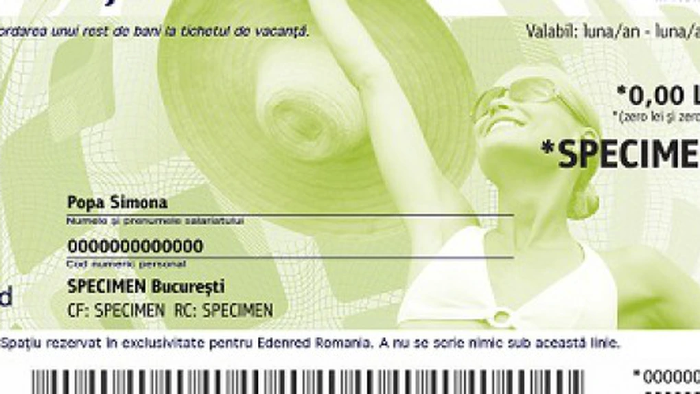 Tichetele de vacanţă de 1.450 de lei: MFP a acordat prima autorizaţie pentru emiterea voucherelor pe card