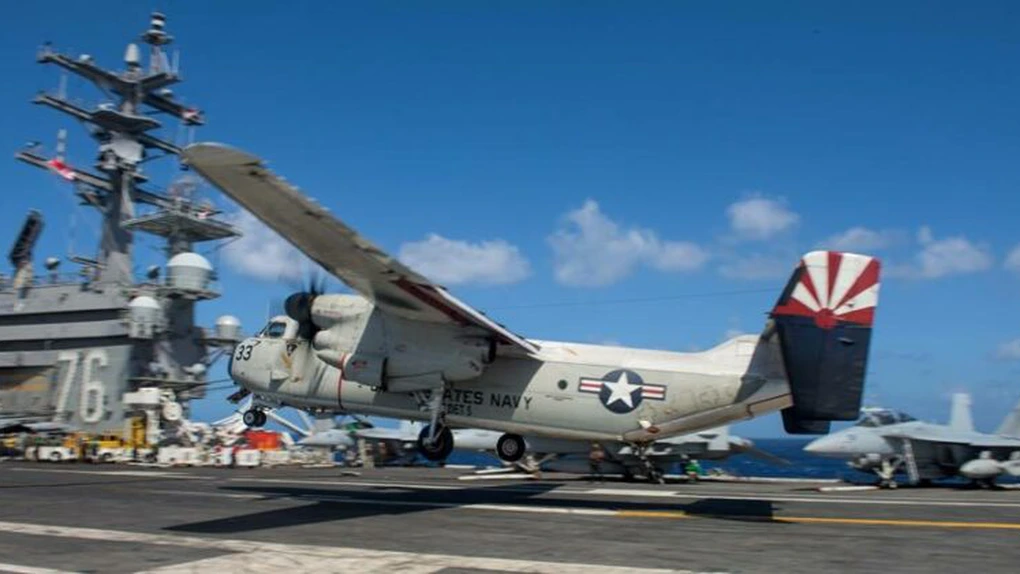 Avion militar american, prăbuşit în Pacific. Aeronava avea 11 persoane la bord şi se îndrepta către portavionul USS Ronald Reagan