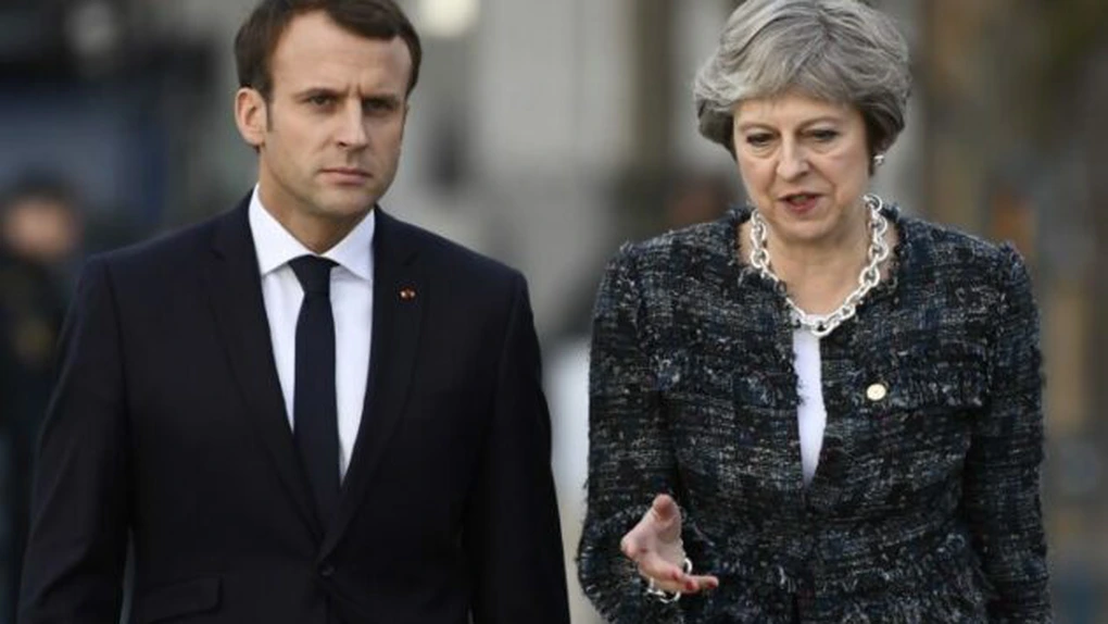 Macron şi May au semnat un tratat privind controlul imigraţiei la frontiera comună