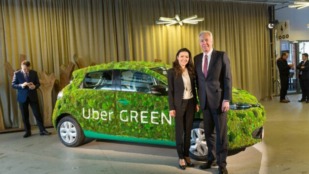 Uber a lansat serviciul de ride sharing cu maşini electrice UberGREEN la Bucureşti, în prezenţa ambasadorului SUA