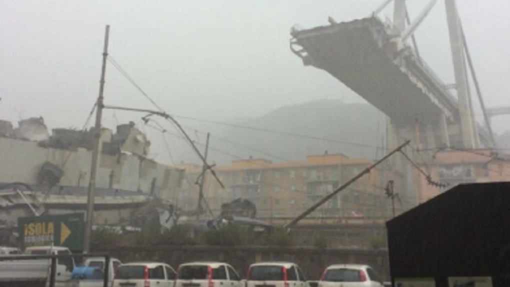 Ministrul de Interne al Italiei: aproximativ 30 de morţi, după surparea viaductului autostrăzii la Genova
