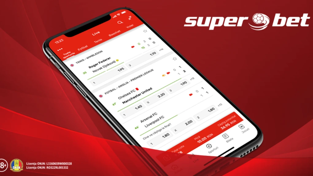 Superbet a lansat prima aplicaţie nativă! Peste 30 de zile cu premii pentru jucători!