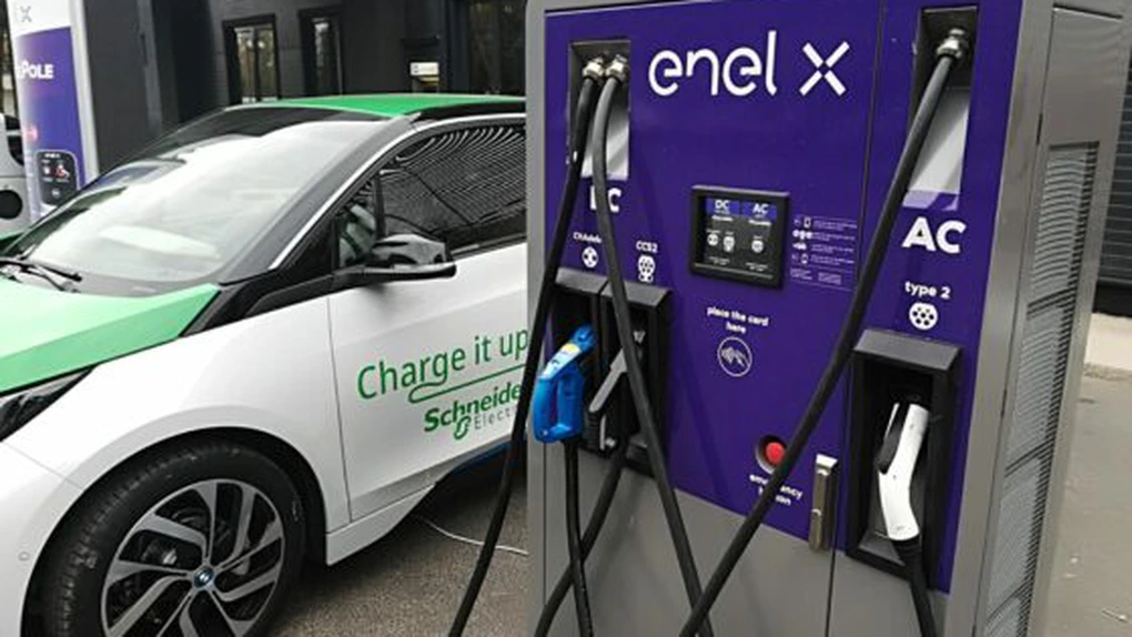 Enel X România vrea să instaleze în toată ţara 2.500 de puncte de încărcare pentru maşini electrice, în cinci ani