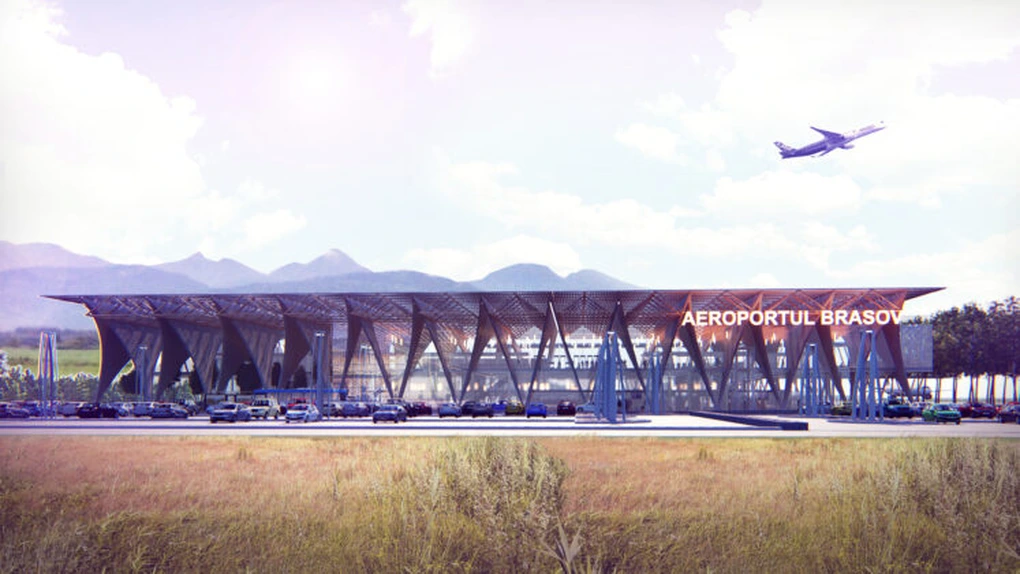 Primul aeroport făcut după Revoluţie: a fost desemnat constructorul terminalului de pasageri al Aeroportului Internaţional Braşov FOTO