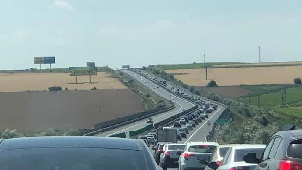 Traficul rutier, restricţionat pe autostrada A2, sensul de mers Bucureşti-Constanţa