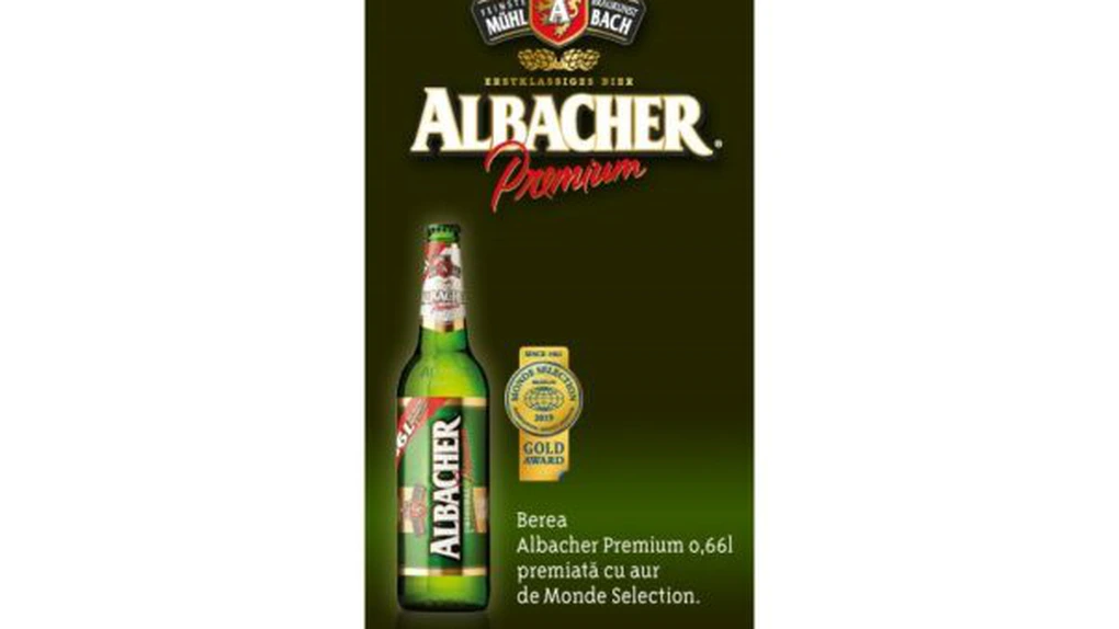 Berea Albacher Premium 0,66l premiată cu aur de Monde Selection