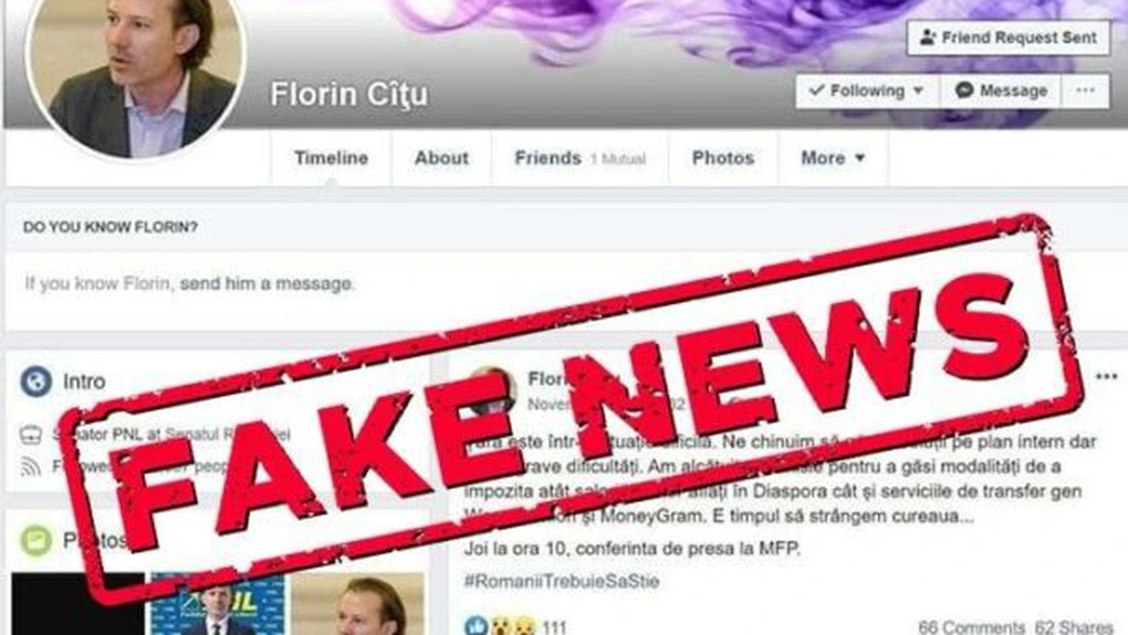 Ministrului Finanţelor, Florin Cîţu, victima fake news. O clonă a paginii lui de Facebook a anunţat impozite noi pentru diaspora
