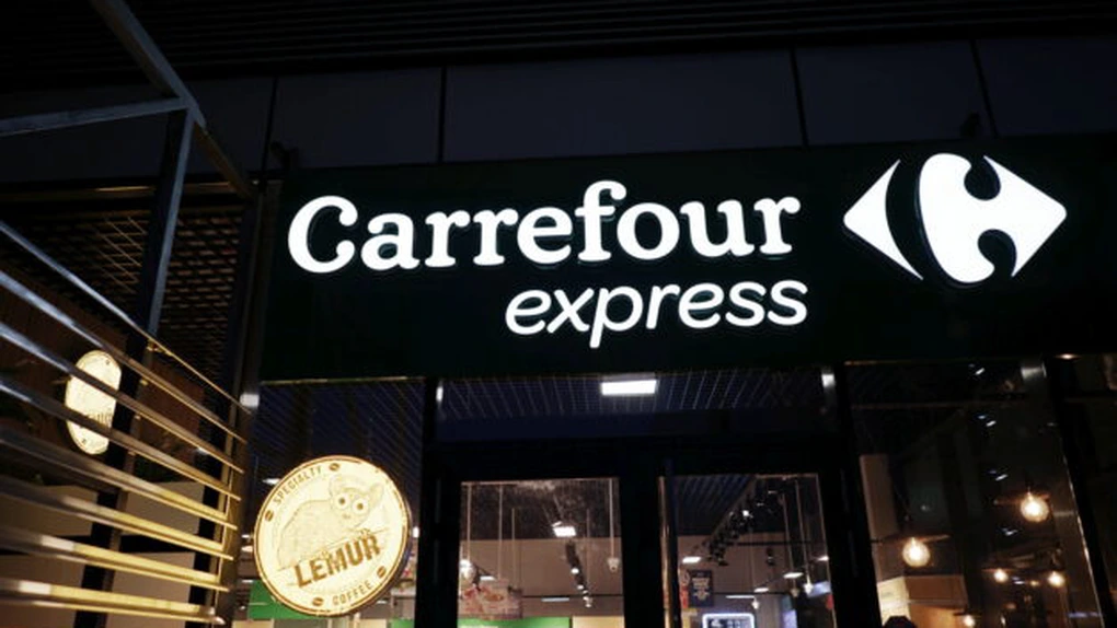 Carrefour testează piața cu un nou concept de supermarket-cafenea, gândit pentru corporatiști. GALERIE FOTO