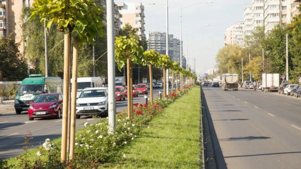 Cel mai lung bulevard al Bucureştiului a fost modernizat. Bandă unică pentru transportul în comun, modificări pe laterale şi pe scuarul central