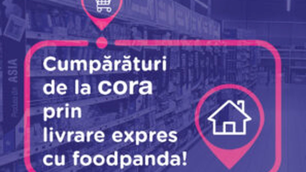 cora România şi foodpanda au încheiat un parteneriat pentru livrări rapide la domiciliul clienţilor