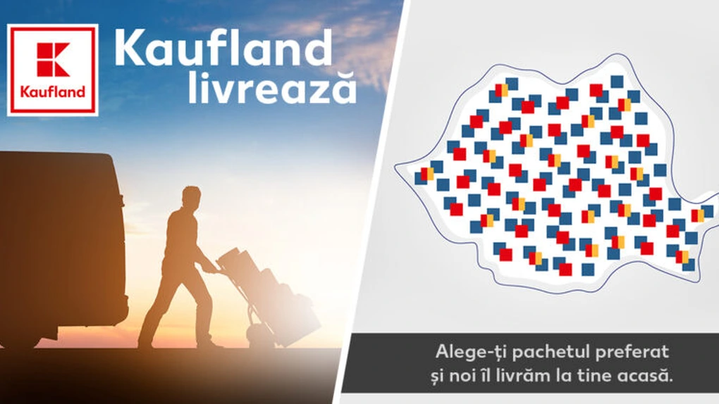 Compania Kaufland a lansat un nou serviciu, prin care livrează pachete cu produse la domiciliu în toate localitățile din aria de curierat