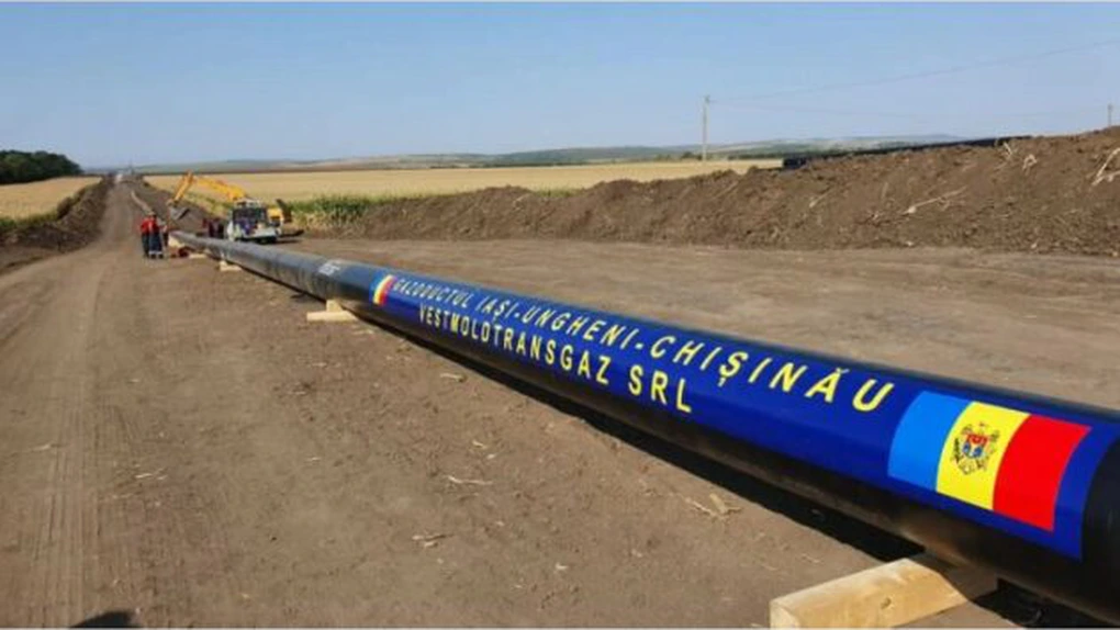 Gaze din România pentru Republica Moldova? Capacitatea gazoductului Iași-Ungheni a fost crescută de 3,3 ori