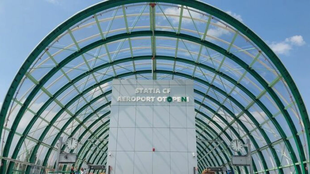 CFR: ﻿Linia Gara de Nord - Aeroportul Internațional Henri Coandă, finalizată în proporție de 97% FOTO