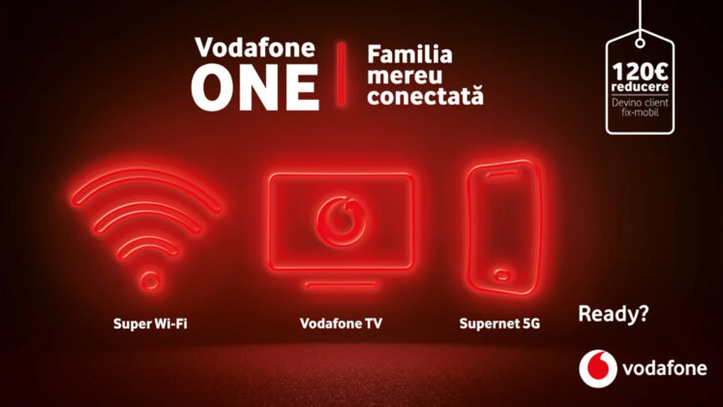 Vodafone România lansează noile oferte de servicii convergente fix-mobil denumite Vodafone One