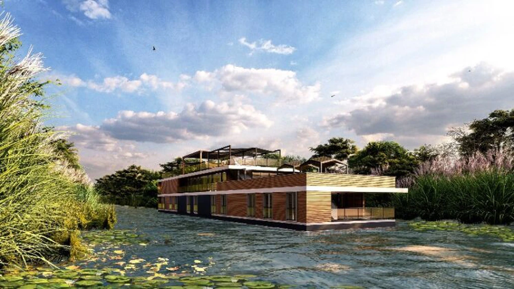GLO Marine a creat două concepte de hoteluri plutitoare destinate operatorilor de turism din Delta Dunării