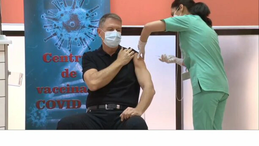 Iohannis s-a vaccinat anti-COVID-19: 
