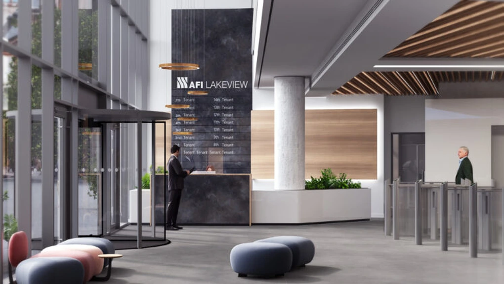 AFI Europe investește 1,6 milioane de euro în renovarea zonelor comune din clădirea de birouri Lakeview