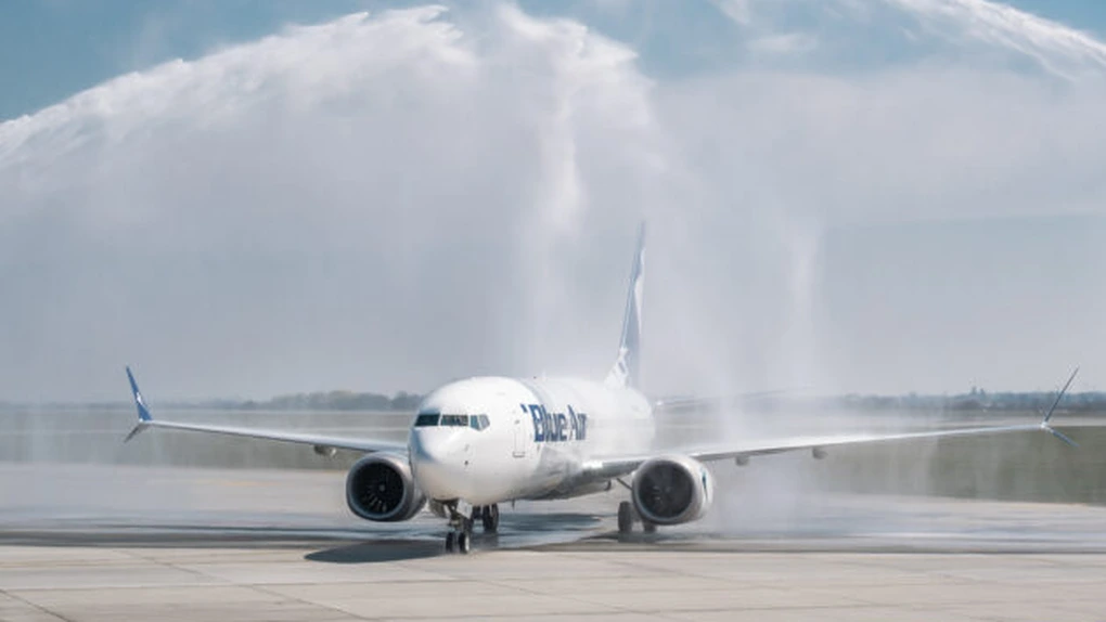 Blue Air operează astăzi primul zbor comercial cu noua sa aeronavă Boeing 737-8 MAX